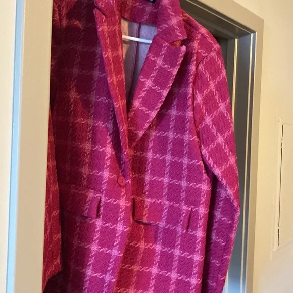 SHEIN Women’s Pink Colorful Blazer Brand New - Picture 4 of 6